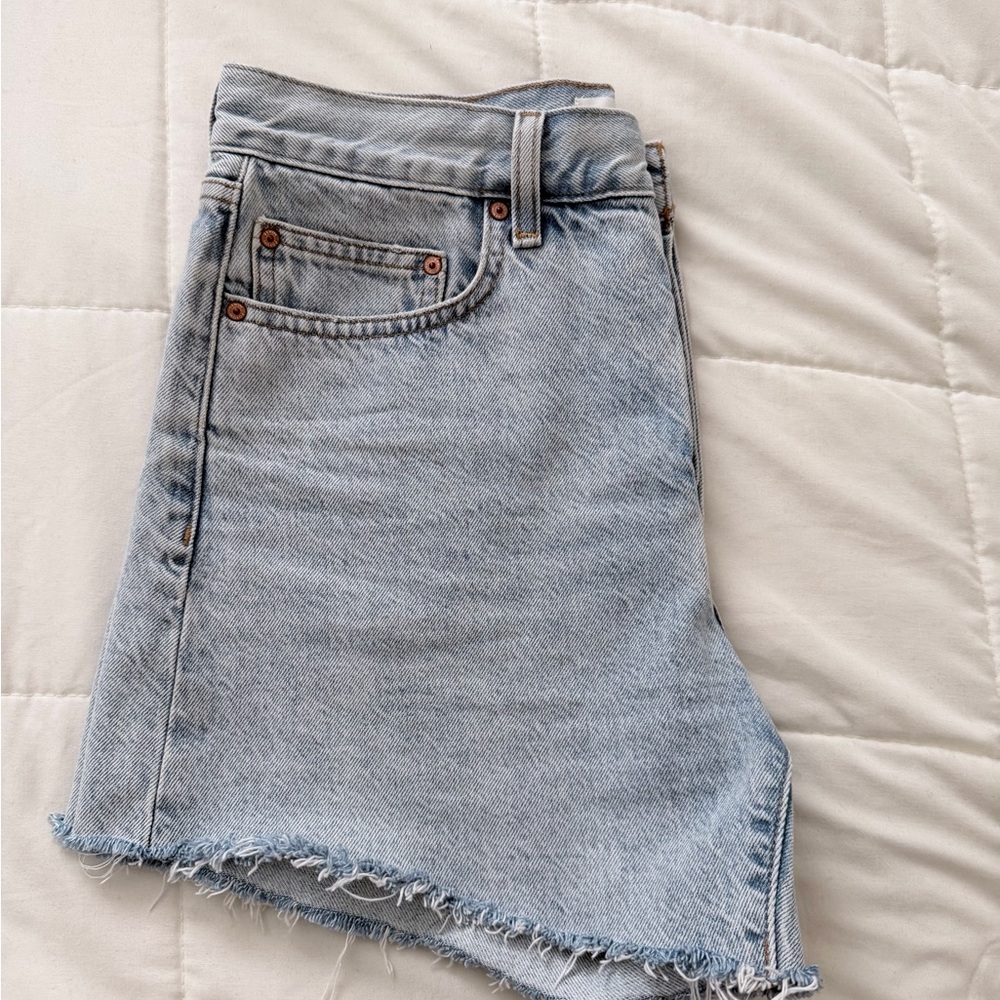 Denim Forum The Ex-boyfriend Hi Mid-thigh Shorts 15 Yrs Brl Thr Bleu - Picture 4 of 10